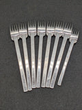 Boda Nova STOCKHOLM Stainless Mid-Century Dinner and Salad forks (7 + 1)
