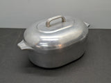 WagnerWare Sidney -0- Magnalite Oval Turkey Roaster 4265-P with trivet and lid