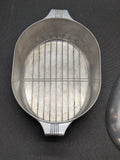WagnerWare Sidney -0- Magnalite Oval Turkey Roaster 4265-P with trivet and lid