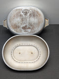 WagnerWare Sidney -0- Magnalite Oval Turkey Roaster 4265-P with trivet and lid