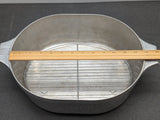 WagnerWare Sidney -0- Magnalite Oval Turkey Roaster 4265-P with trivet and lid