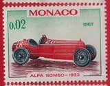 Mounted Collection of 12 Unused Postage Stamps From Monaco F*S