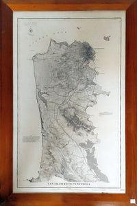 1869 U.S. Coast* Survey Map of San Francisco Peninusla F*S