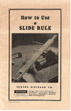 How to Use a Slide Rule, Eugene* Dietzgen Co. -1942 owner's and user's manual F*S