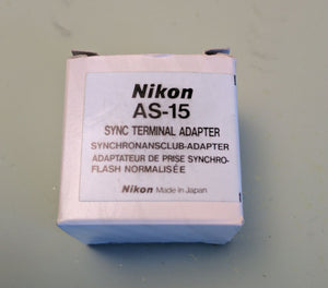 NIKON AS-15 Sync* Terminal Adapter (Hot Shoe to PC) F*S