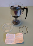 Corning Heat Proof Glass* 6 Cup Stove To Percolator - Maxwell House promotion F*S