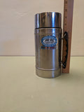 Uno-Vac Stainless Steel  F*SUnbreakable Heavy Duty Thermos w/Handle and Stainless Steel Cup - Vintage 50s - 60s