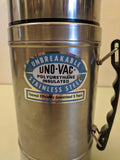 Uno-Vac Stainless Steel  F*SUnbreakable Heavy Duty Thermos w/Handle and Stainless Steel Cup - Vintage 50s - 60s