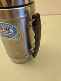 Uno-Vac Stainless Steel  F*SUnbreakable Heavy Duty Thermos w/Handle and Stainless Steel Cup - Vintage 50s - 60s