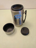 Uno-Vac Stainless Steel  F*SUnbreakable Heavy Duty Thermos w/Handle and Stainless Steel Cup - Vintage 50s - 60s