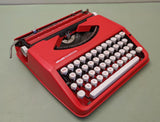 Olivetti Bambina Manual Portable Typewriter ready to type - Fire Engine Red F*S