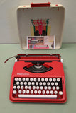 Olivetti Bambina Manual Portable Typewriter ready to type - Fire Engine Red F*S