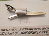 Zephyr Lettering Set* in boxwood Storage Box F*S