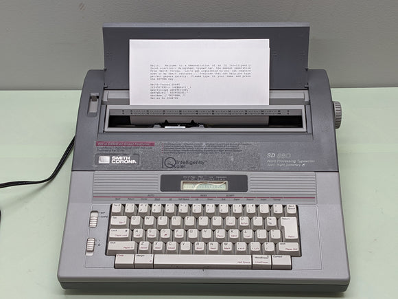 Smith-Corona SD680 electronic daisywheel typewriter F*S