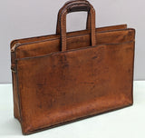 Hartmann Belting Leather Handle Portfolio Attache Briefcase F*S