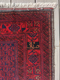 Afghani Hand Knotted Beljik Tribal Rug  3' X 6'  #1 F*S