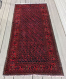 Afghani Hand Knotted Beljik Tribal Rug  3' X 6'  #2 F*S