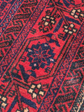 Afghani Hand Knotted Beljik Tribal Rug  3' X 6'  #2 F*S