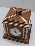 Weather Station Rotating Cube with Barometer, Thermometer, Hygrometer, Clock F*S