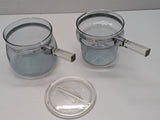 PYREX Flameware Blue bubble 1-1/2qt Double Boiler with lid F*S