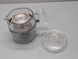 Pyrex Flameware 6 Cup Glass Percolator #7756