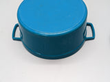 Martha Stewart 8 Quart Enameled Cast Iron Dutch Oven - Teal