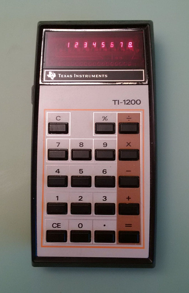 Texas Instruments TI-1200 Electronic Calculator F*S USA - RARE!! - 255 ...