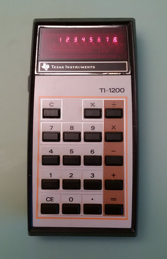 Texas Instruments TI-1200 Electronic Calculator  F*S USA - RARE!! - 255th  produced