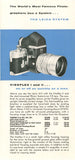 Ernst LEITZ * Leica M Visoflex and Interchangeable lens brochure - 1960 F*S