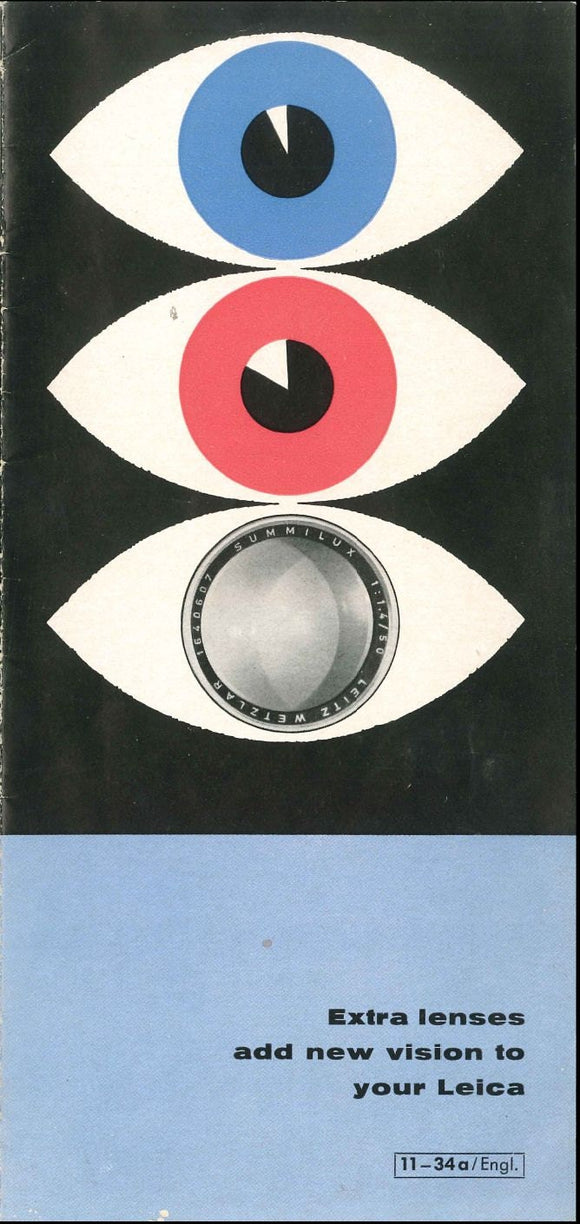 Ernst LEITZ * Leica M Visoflex and Interchangeable lens brochure - 1960 F*S