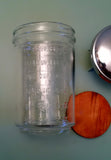 Nut Chopper - Glass Jar Measuring Cup w/Maple Block F*S