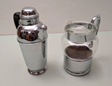 Farber Brothers Krome-Kraft ART DECO cocktail shaker and pitcher set F*S