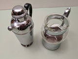 Farber Brothers Krome-Kraft ART DECO cocktail shaker and pitcher set F*S