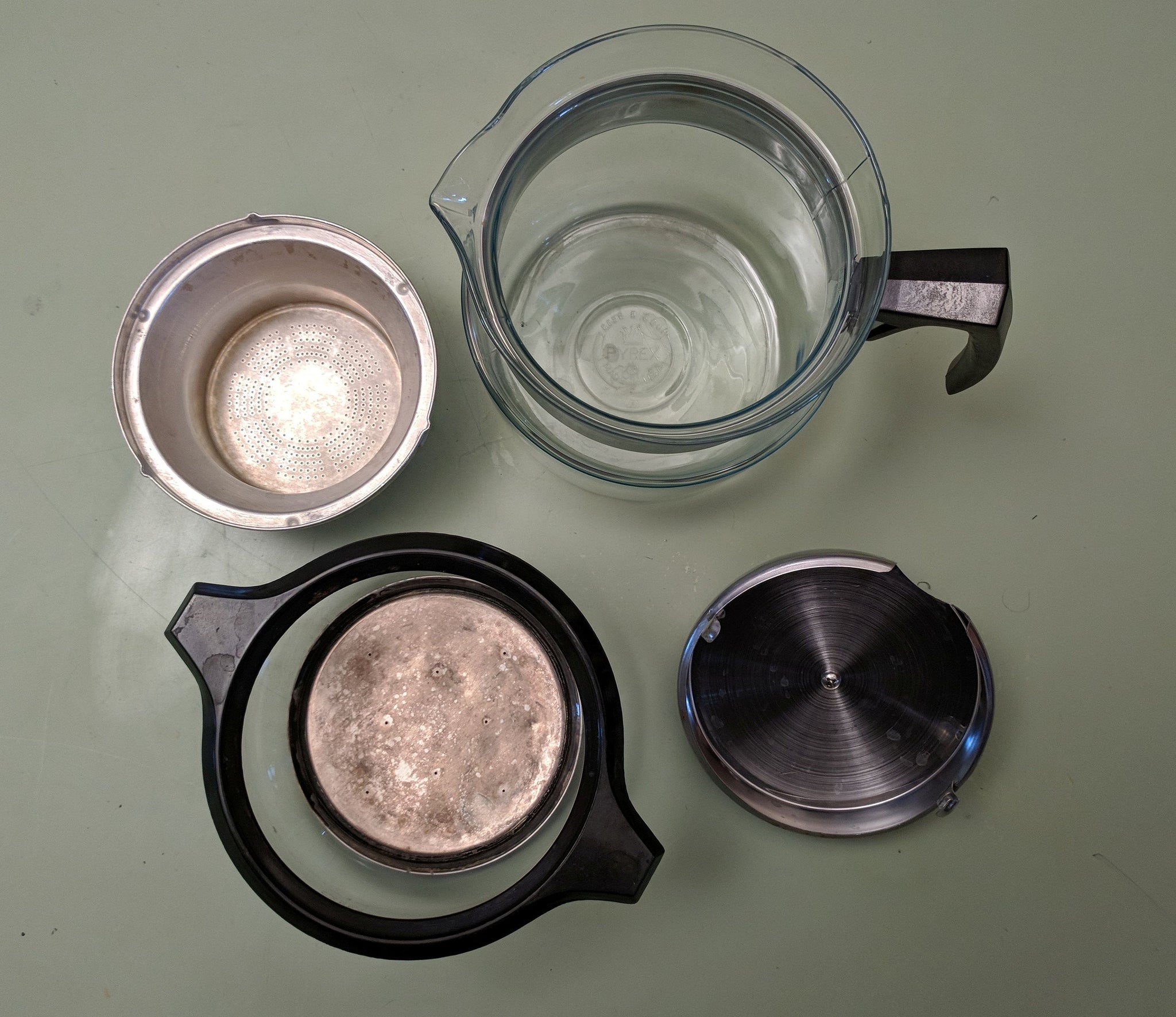 Pyrex Flameware 8856B 6cup drip coffee pot F*S Reticulum