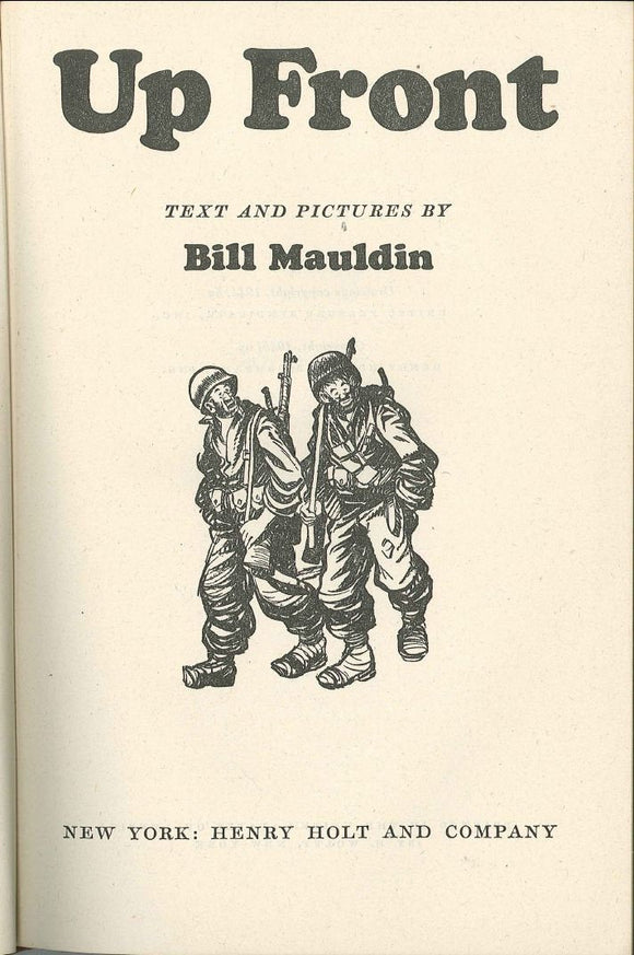 Up Front by Bill Mauldin  F*S