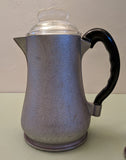 Guardian Service Atomic-Age Hammered Aluminum Stovetop Drip coffeepot. F*S