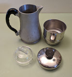 Guardian Service Atomic-Age Hammered Aluminum Stovetop Drip coffeepot. F*S