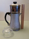 Guardian Service Atomic-Age Hammered Aluminum Stovetop Drip coffeepot. F*S