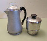 Guardian Service Atomic-Age Hammered Aluminum Stovetop Drip coffeepot. F*S