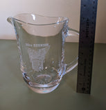 1952 * United States Military Academy West Point leaded glass pitcher F*S