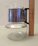 Silex Glass And Aluminum Stove Top Coffee Pot with a glass bubbling top F*S