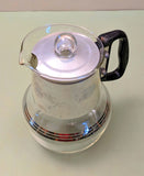 Silex Glass And Aluminum Stove Top Coffee Pot with a glass bubbling top F*S