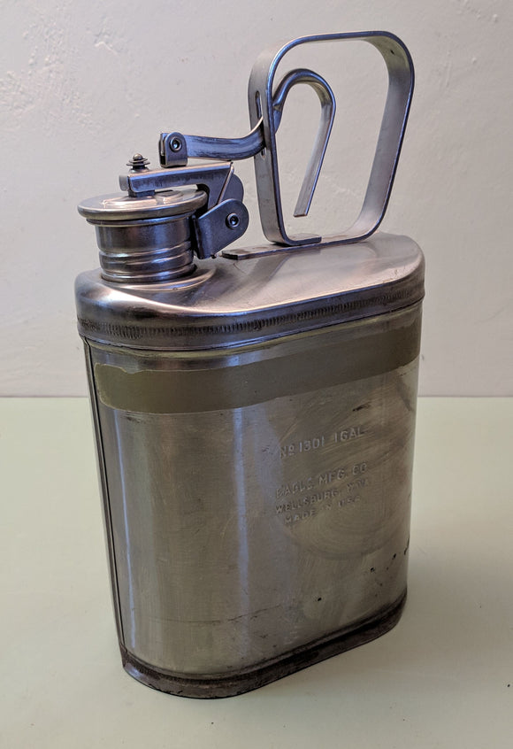 Eagle Stainless* Steel Laboratory Safety Can, 1 Gal, Model 1301 F*S