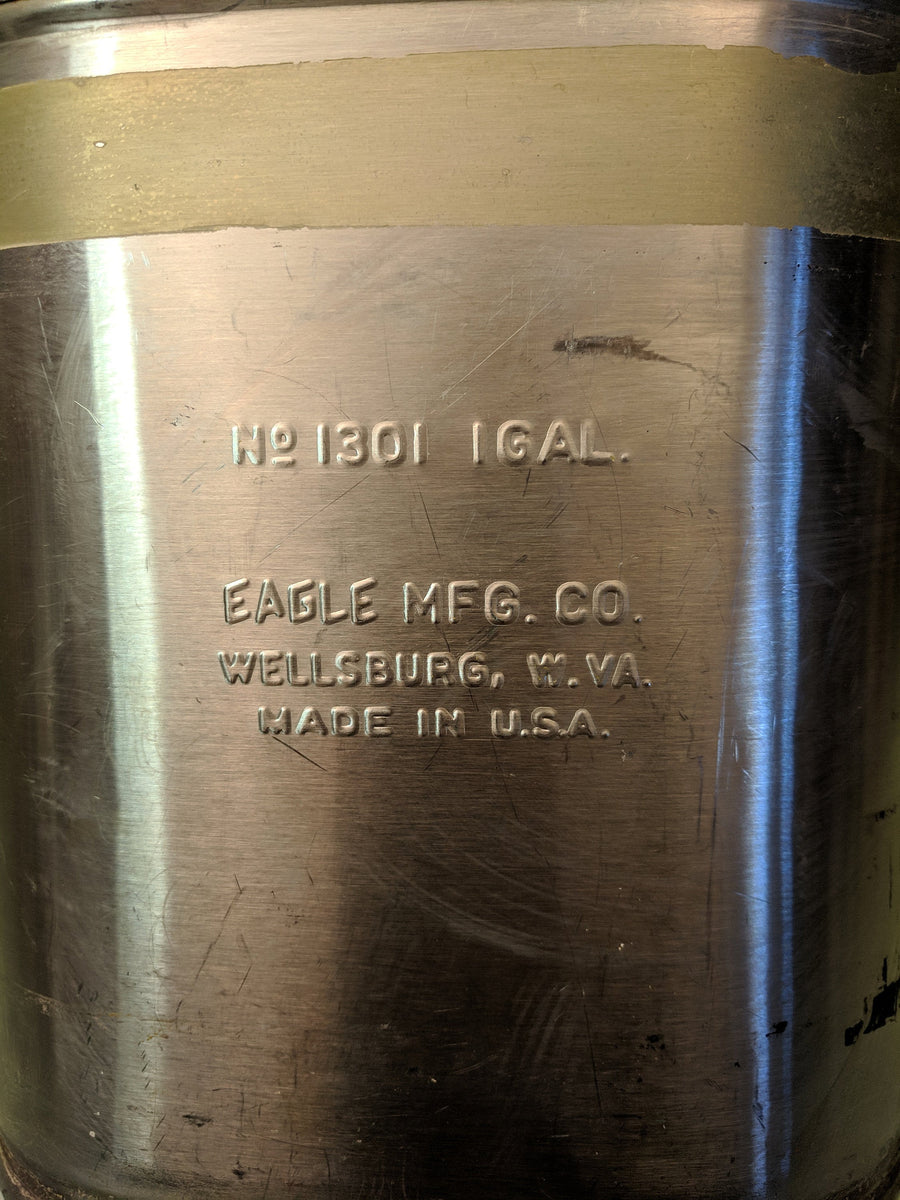 Eagle Stainless* Steel Laboratory Safety Can, 1 Gal, Model 1301 F*S ...
