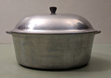 Household Institure Cast Aluminum Art-Deco 6 qt Oval Roaster w/Lid F*S