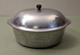 Household Institure Cast Aluminum Art-Deco 6 qt Oval Roaster w/Lid F*S