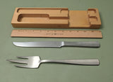 Gense Swedish Mid-Century Carving Set - Stainless Steel in ash holder F*S