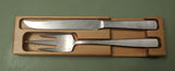 Gense Swedish Mid-Century Carving Set - Stainless Steel in ash holder F*S