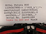 Royal Futura 800 Portable Manual Typewriter F*S