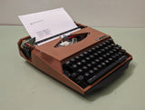 SCM Smith-Corona Karmann Ghia Super G Typewriter - Brown